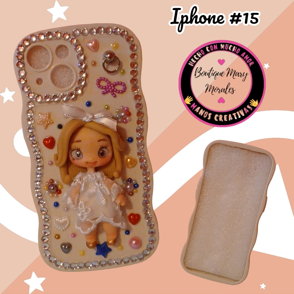 Decorative iPhone Case with Doll Design